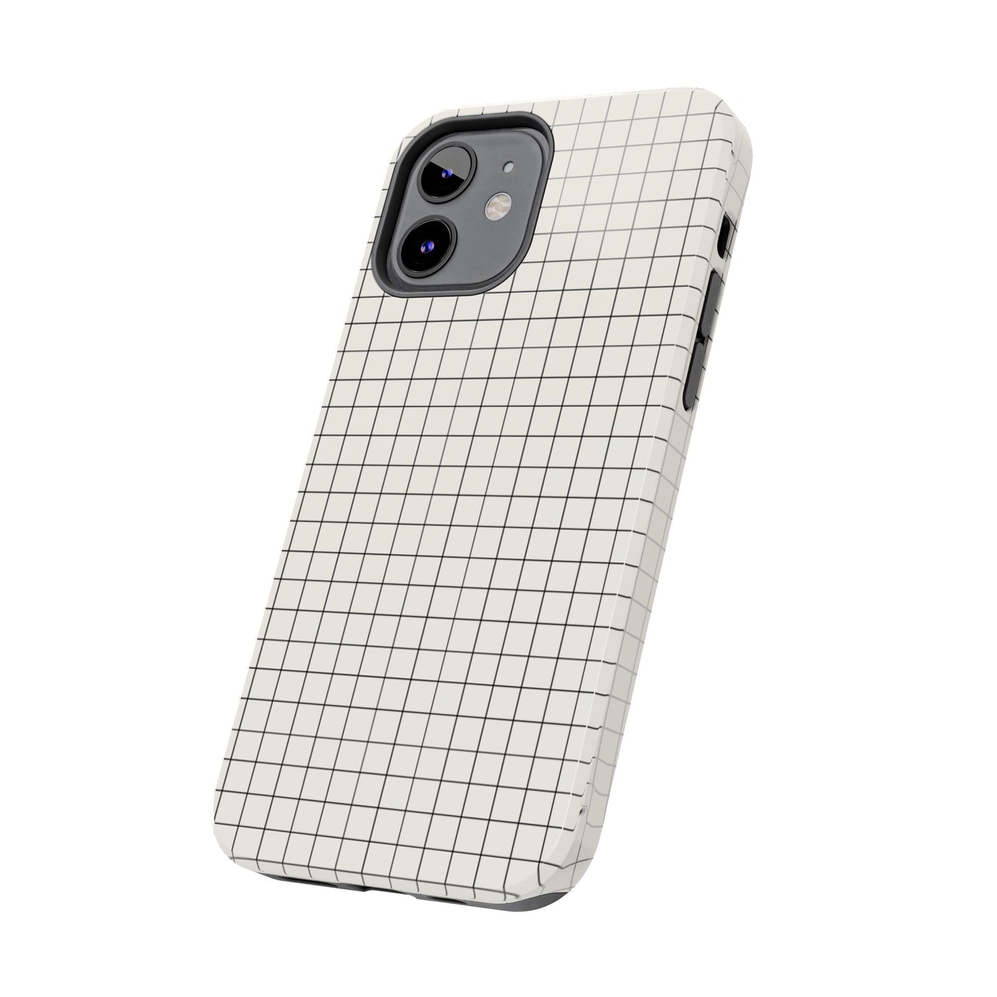 The Architect |Tough Phone Case Minimal Graph Paper Design