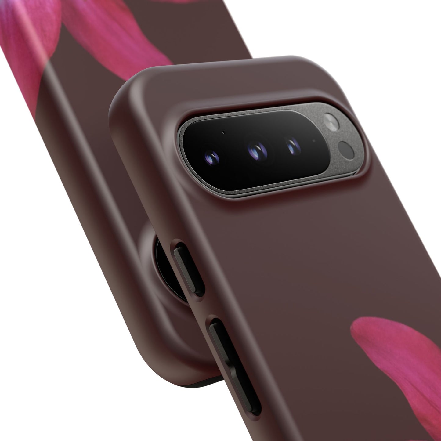 Burgundy Lily Floral – Phone Case Tough Case