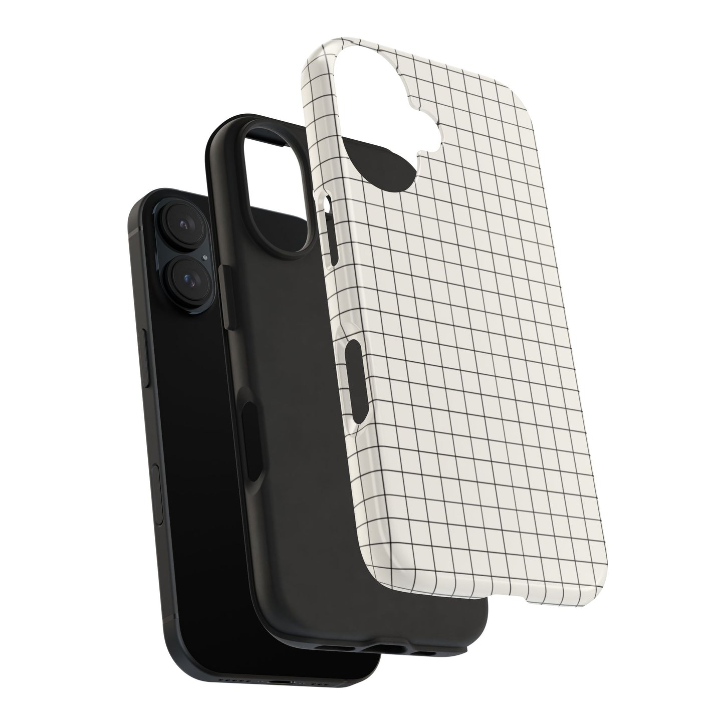The Architect |Tough Phone Case Minimal Graph Paper Design