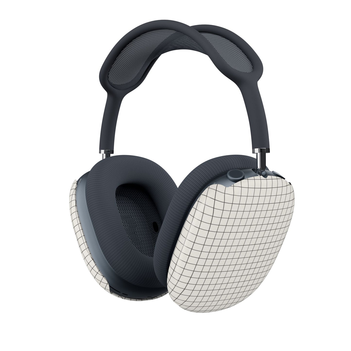 Minimal Grid Pattern AirPods Max Shell Case | Checked Line Design