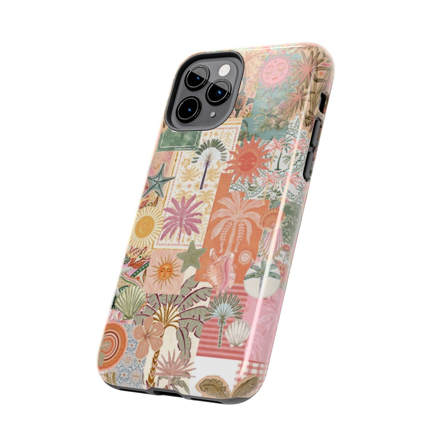 Girls Just Wanna Have Fun! — Tough Phone Case  Retro Tropical Collage iPhone Case