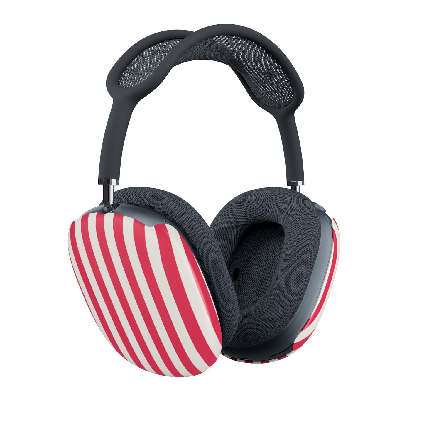 Retro Red — Striped Red & White AirPod Max Ear Cup Covers