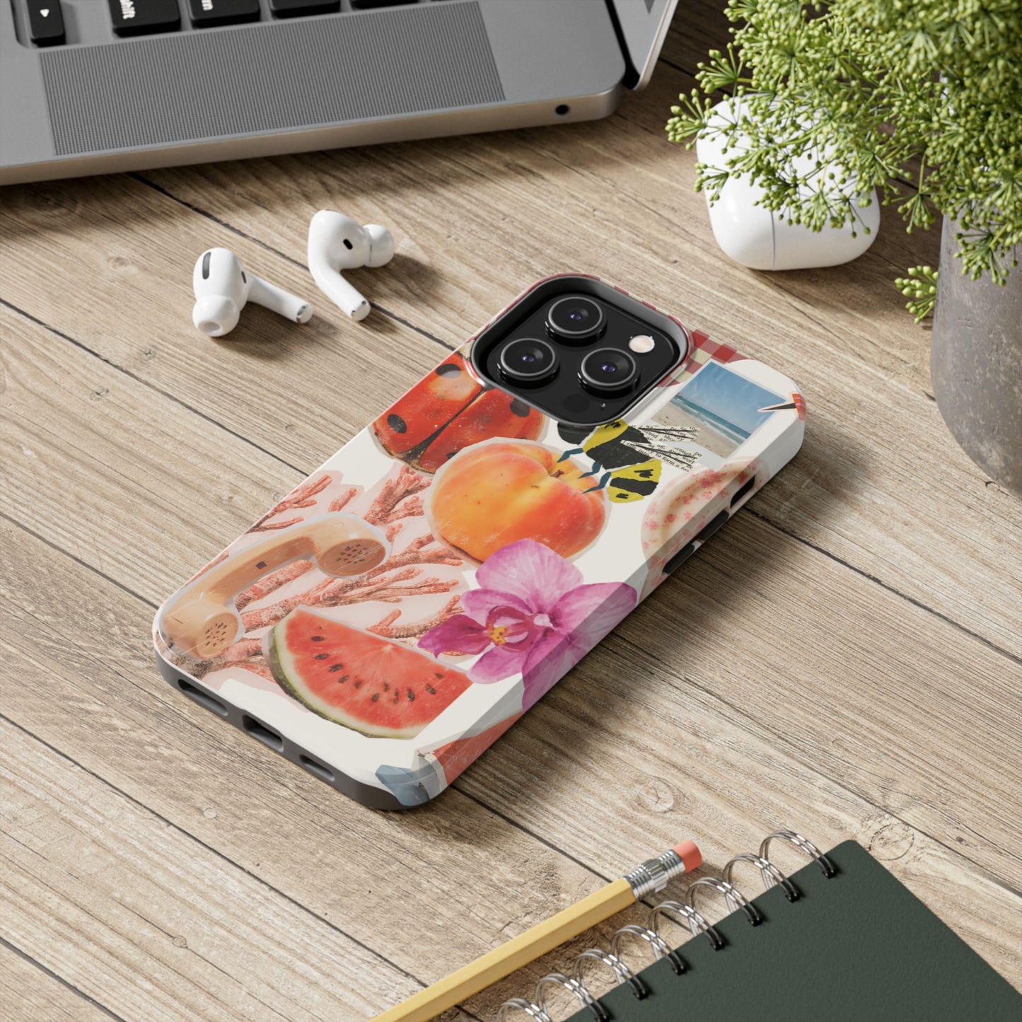 The farmers Market — Floral Fruit Collage Tough Phone Case