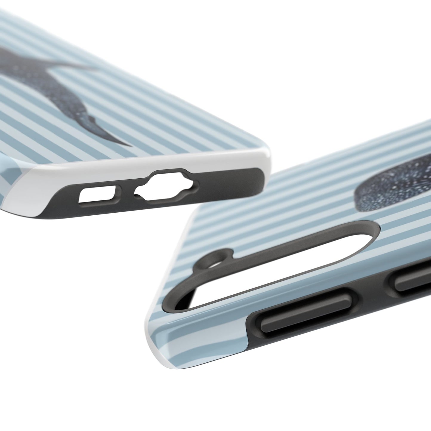 Deep Sea  — Blue Striped Tough Protective Cover