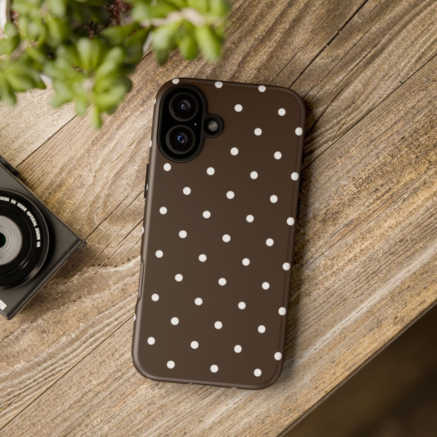 Cacao Polka Dot  — Phone Case Tough Case