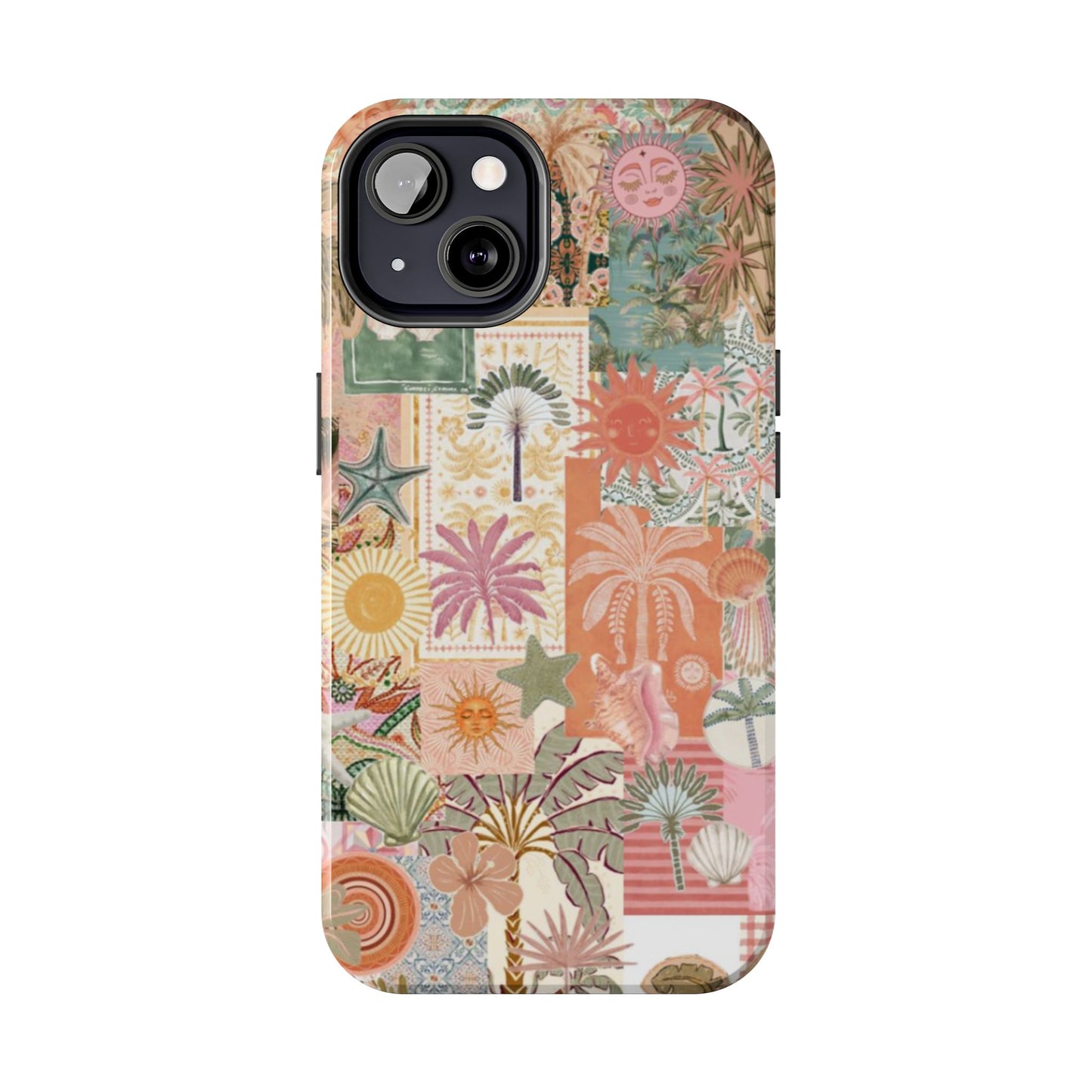 Girls Just Wanna Have Fun! — Tough Phone Case  Retro Tropical Collage iPhone Case