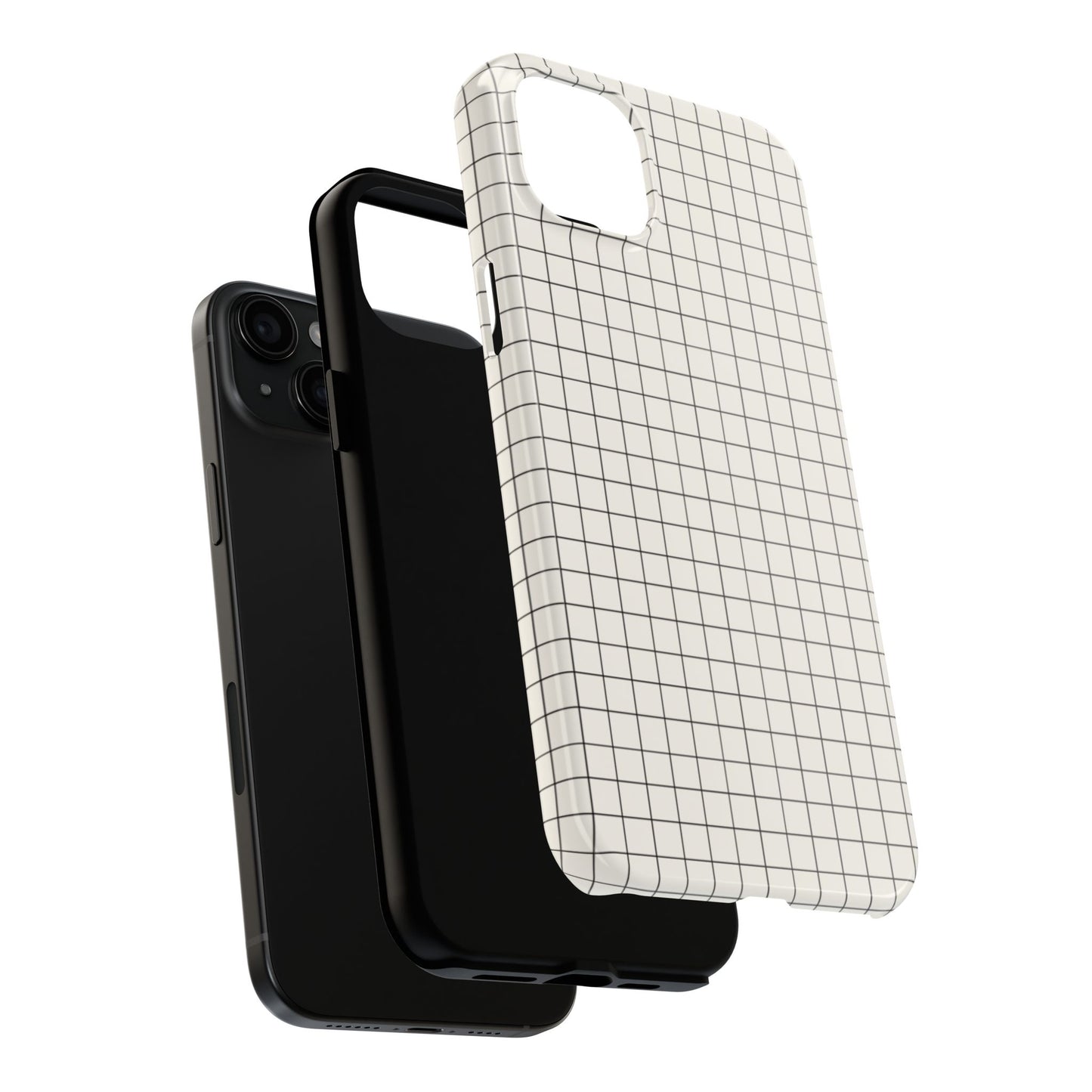 The Architect |Tough Phone Case Minimal Graph Paper Design