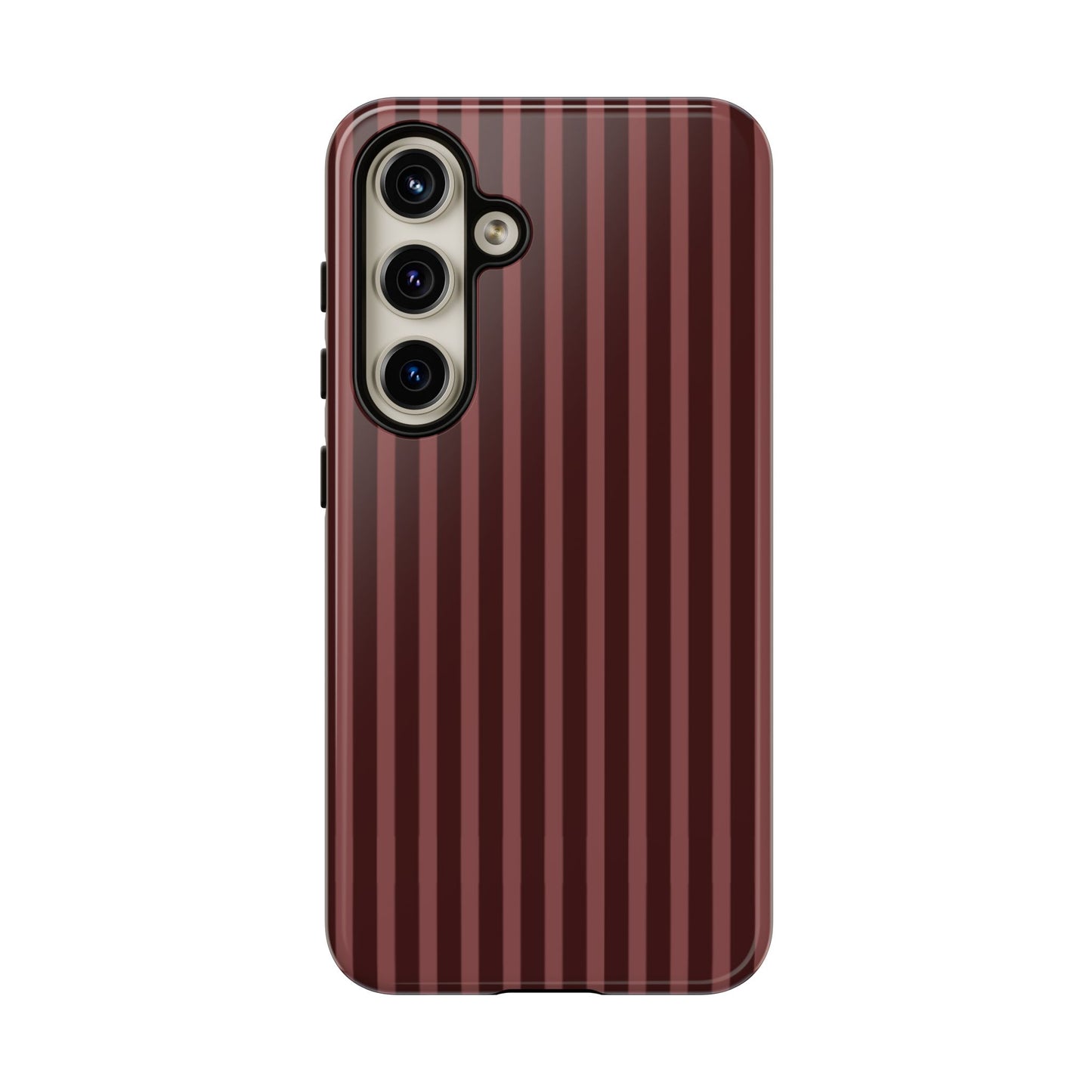 Striped Double Burgundy  — Tough Phone Case