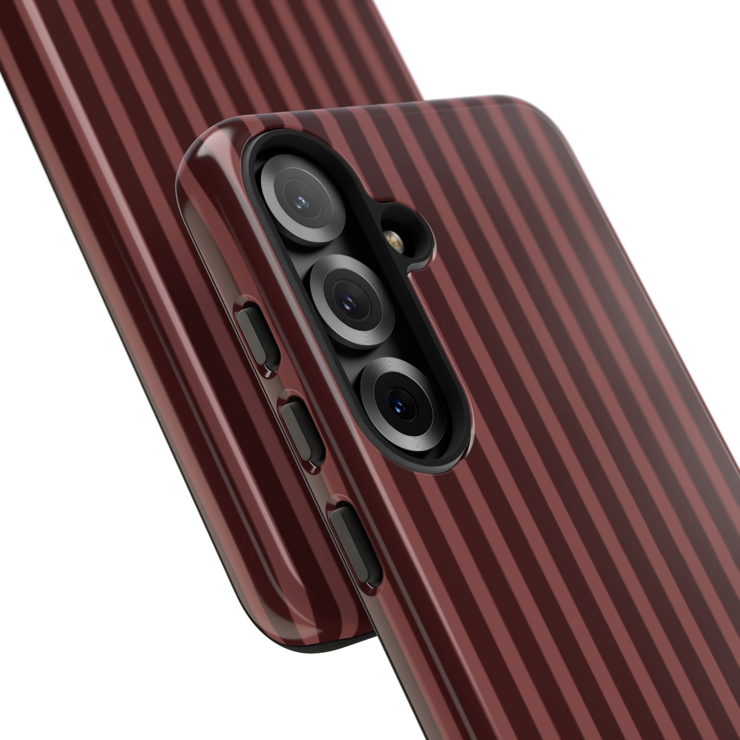 Striped Double Burgundy  — Tough Phone Case