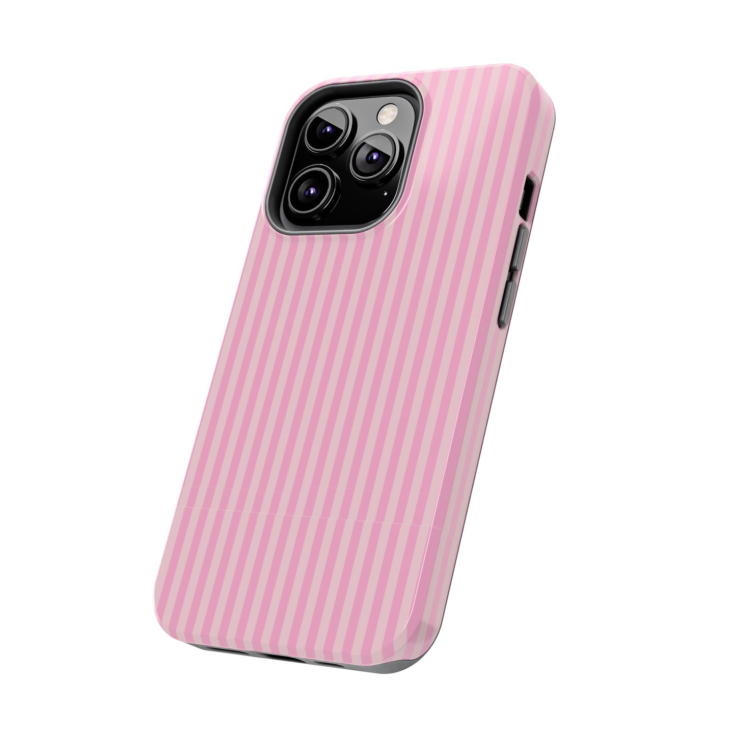 Pretty In Pink  – Pink Vertical Stripe Tough Phone Case