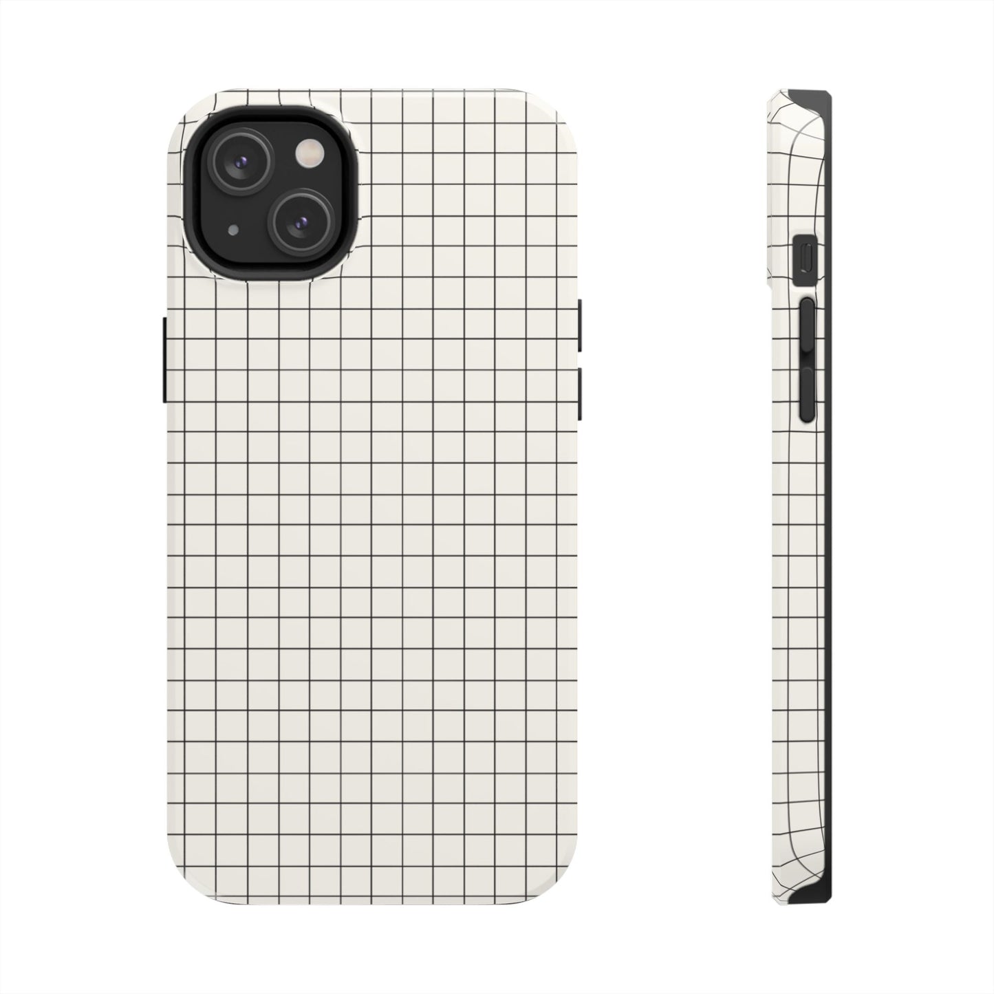The Architect |Tough Phone Case Minimal Graph Paper Design
