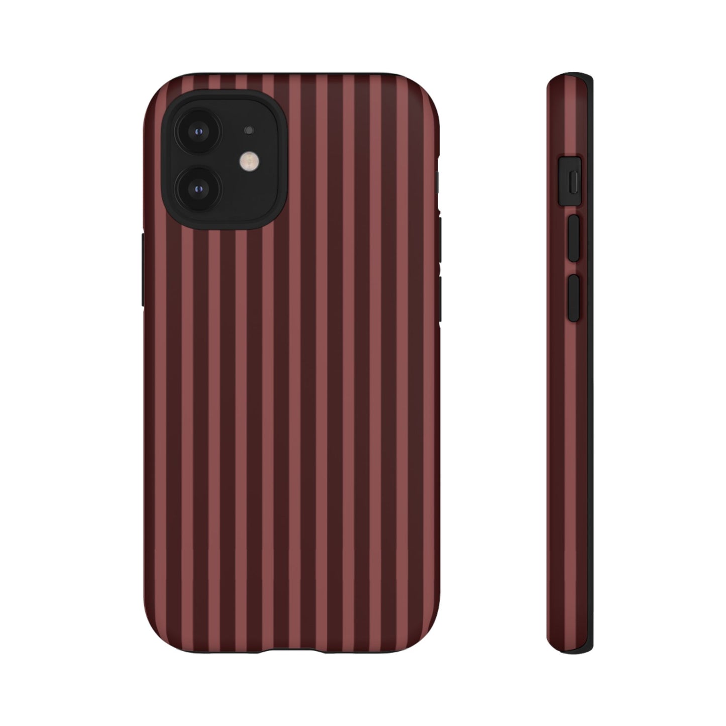 Striped Double Burgundy  — Tough Phone Case