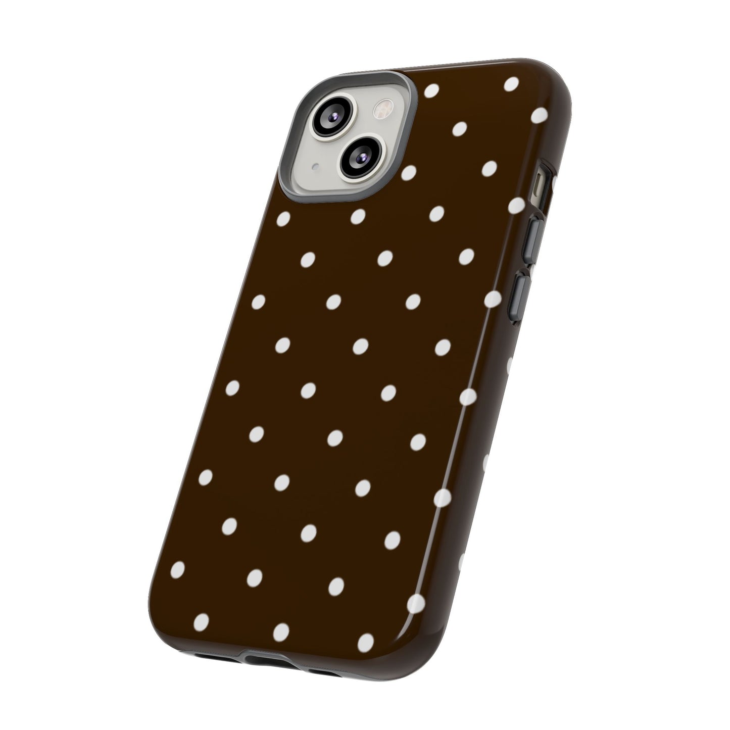 Cacao Polka Dot  — Phone Case Tough Case