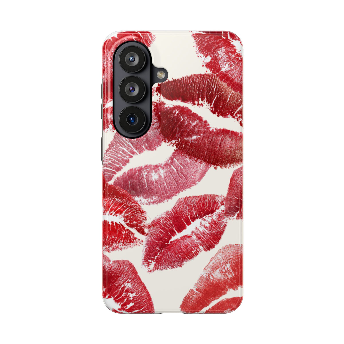 Red Lipstick Kiss Pattern Phone Case | Tough Phone Case