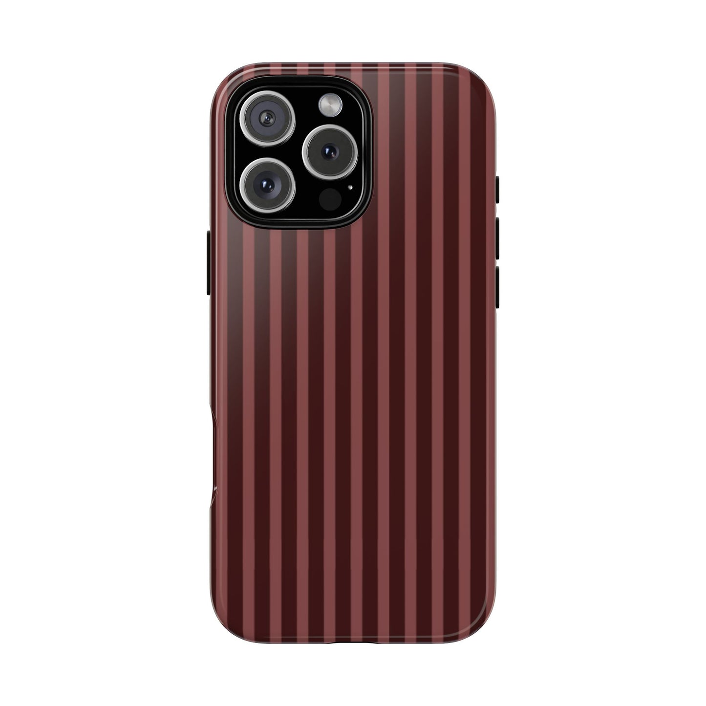 Striped Double Burgundy  — Tough Phone Case