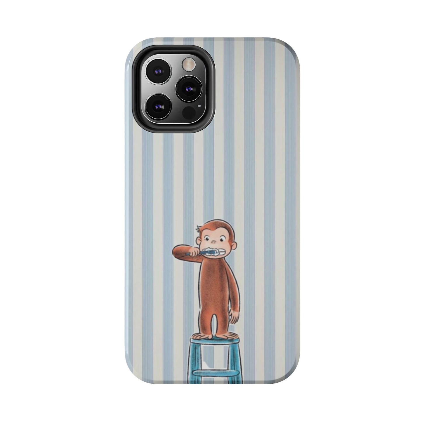 Curious George, Brushing Teeth — Monkey Brushing Tooth Tough Phone Case
