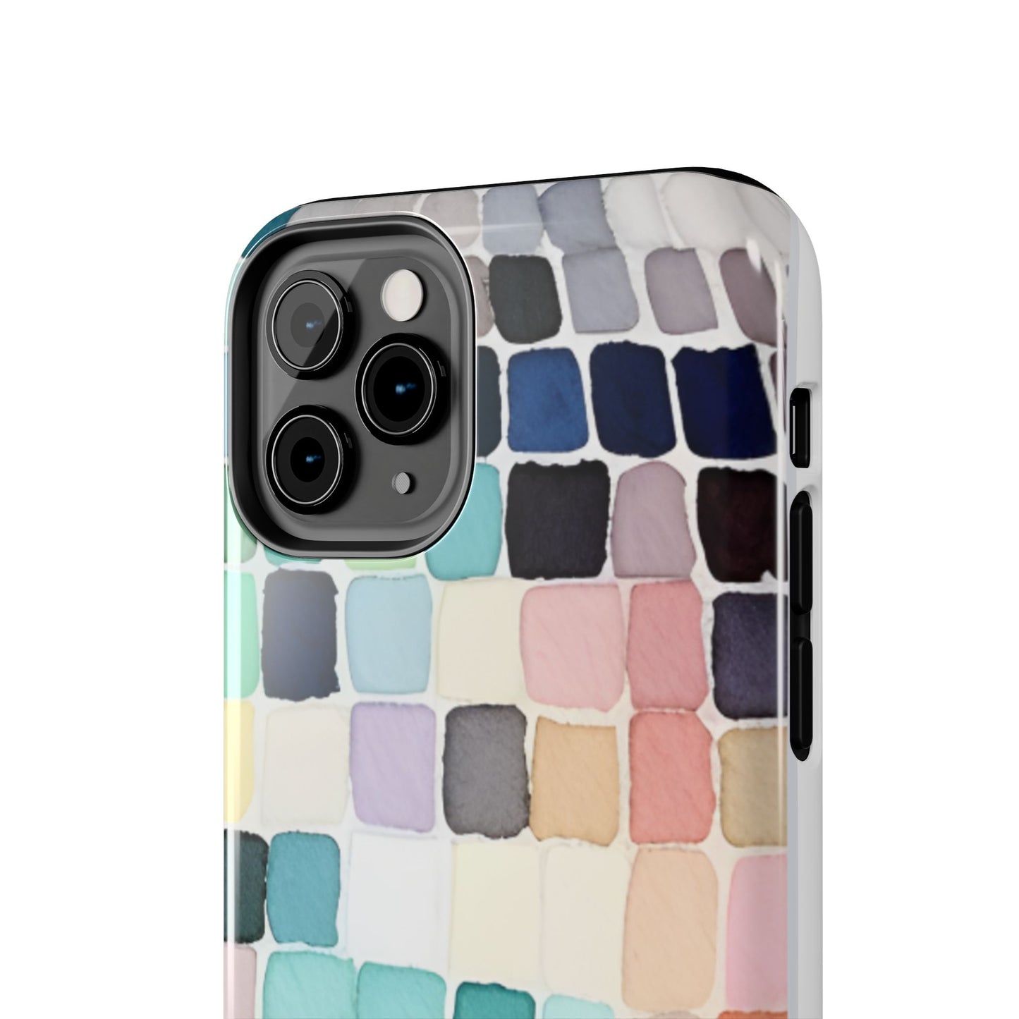 Watercolor —  Abstract Mosaic Tough Phone Case Pastel Tile Protective Cover