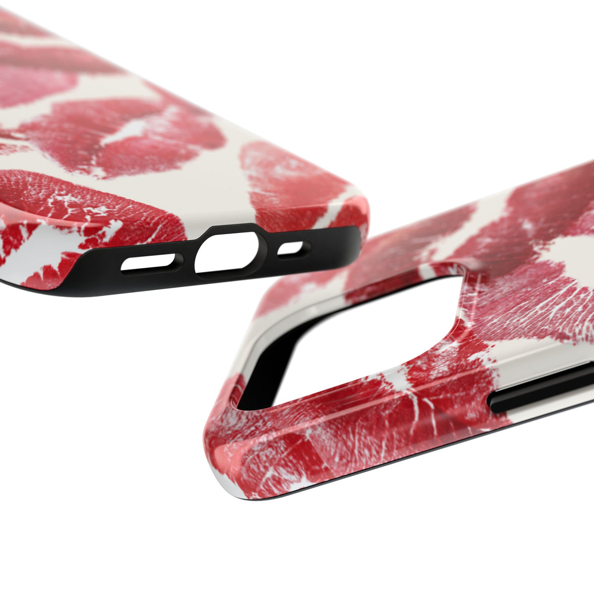 Red Lipstick Kiss Pattern Phone Case | Tough Phone Case