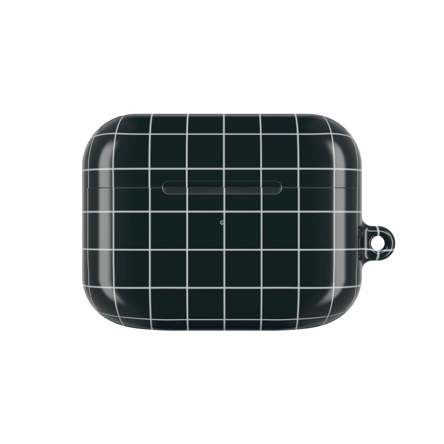 Black White Minimalistic Grid Pattern — AirPod Case