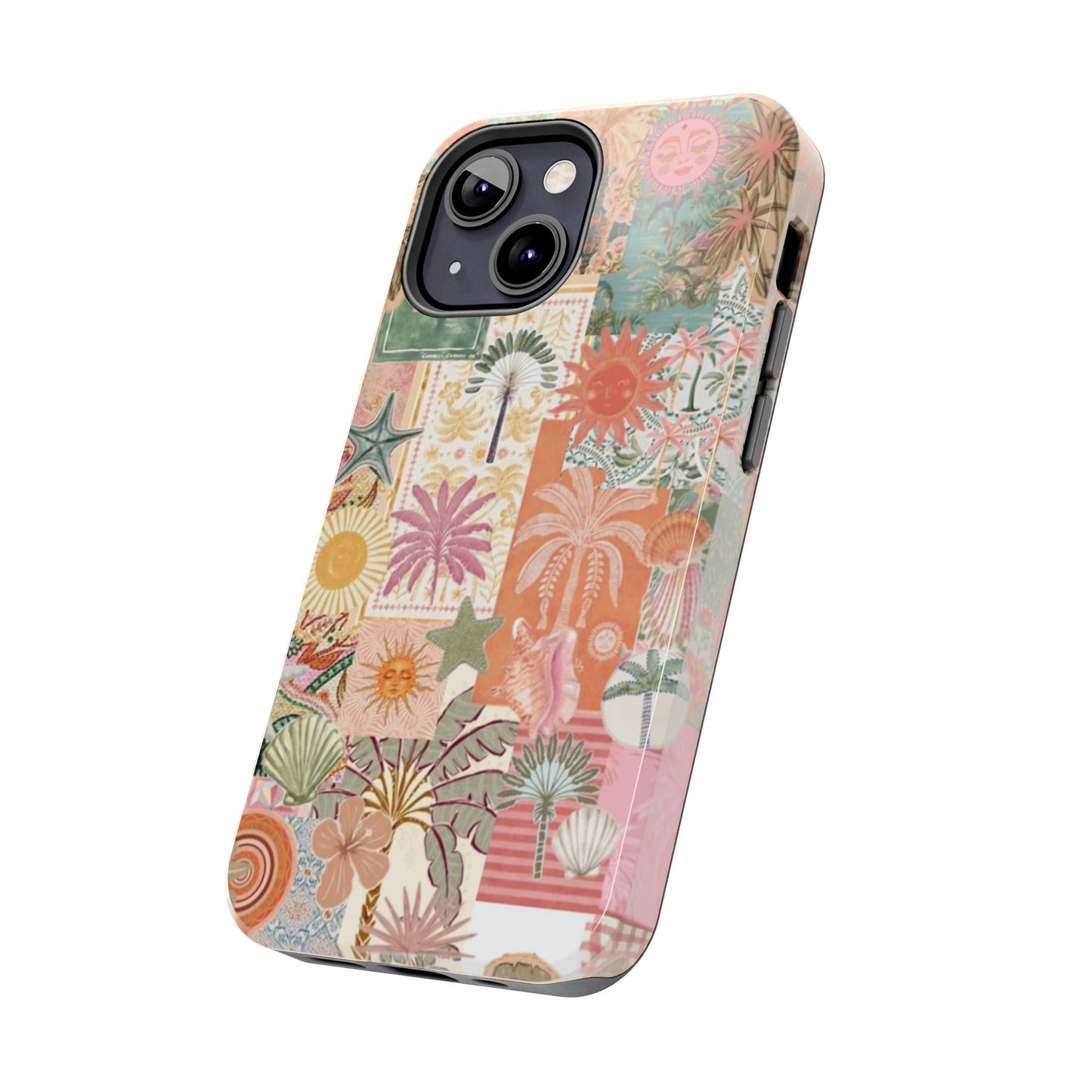Girls Just Wanna Have Fun! — Tough Phone Case  Retro Tropical Collage iPhone Case