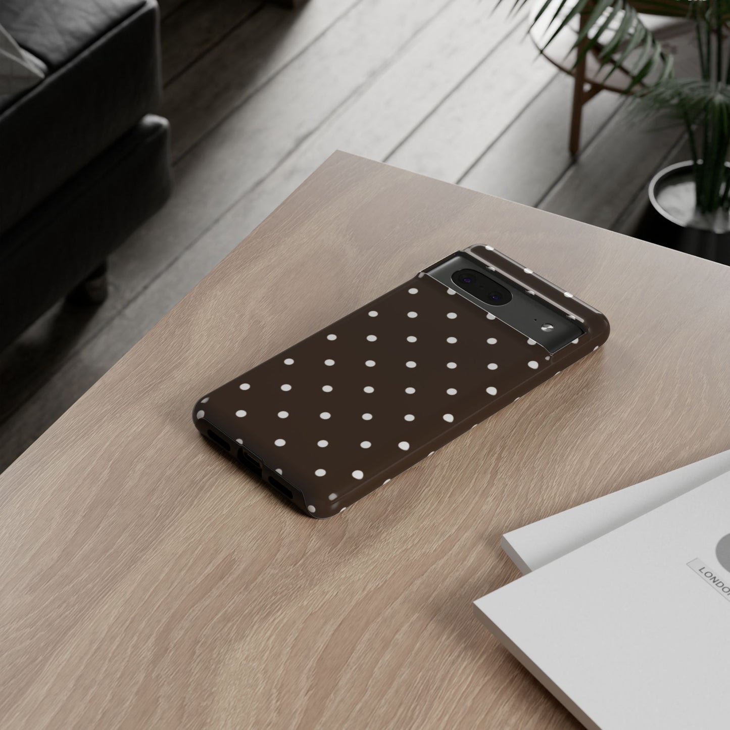 Cacao Polka Dot  — Phone Case Tough Case