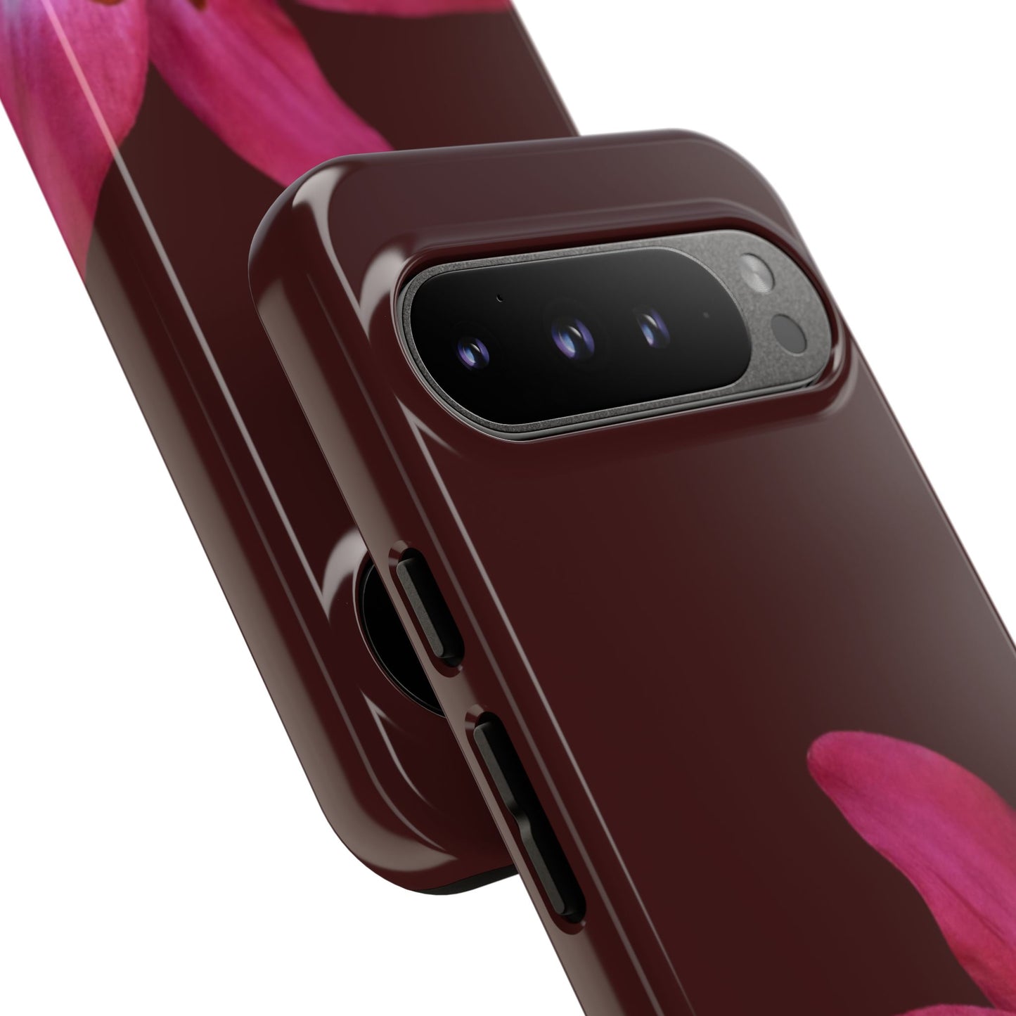 Burgundy Lily Floral – Phone Case Tough Case