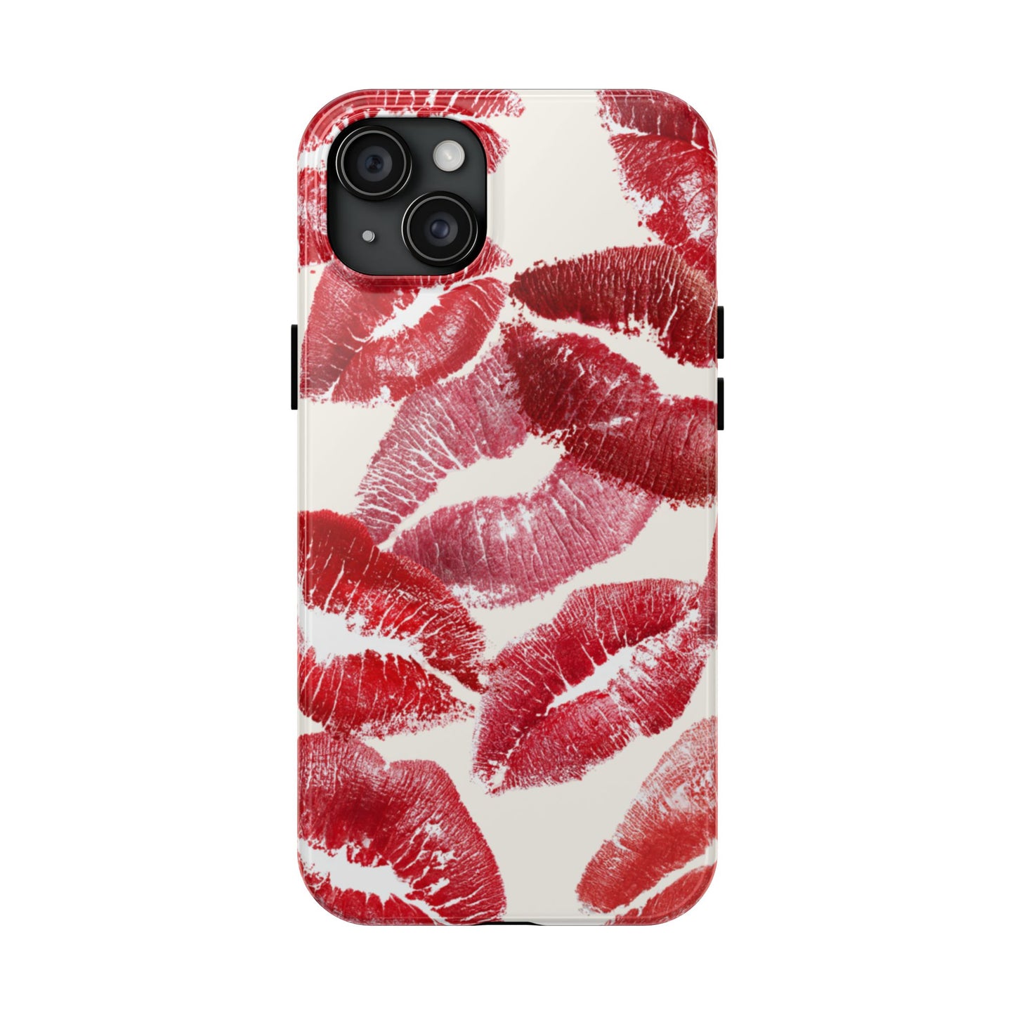 Red Lipstick Kiss Pattern Phone Case | Tough Phone Case