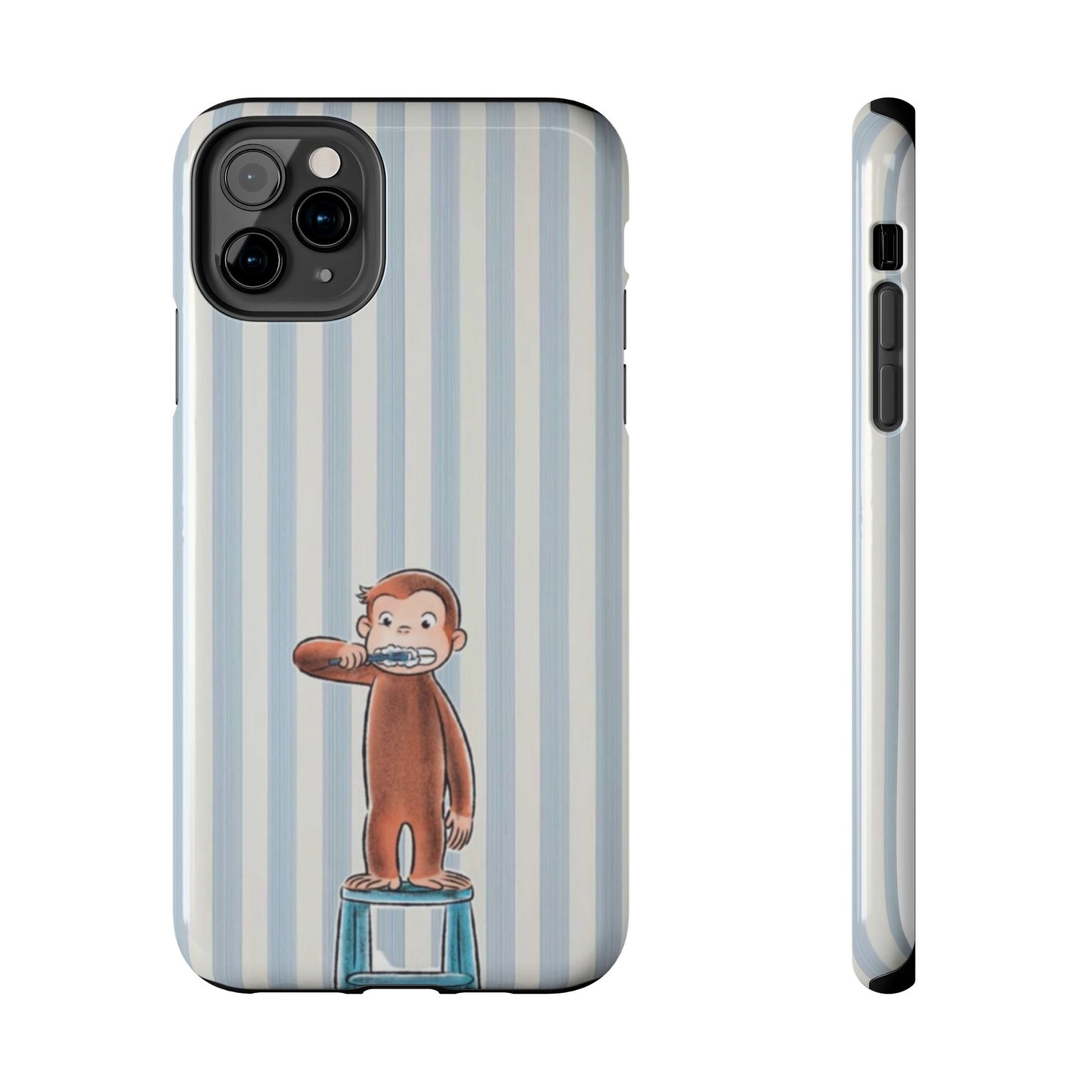 Curious George, Brushing Teeth — Monkey Brushing Tooth Tough Phone Case