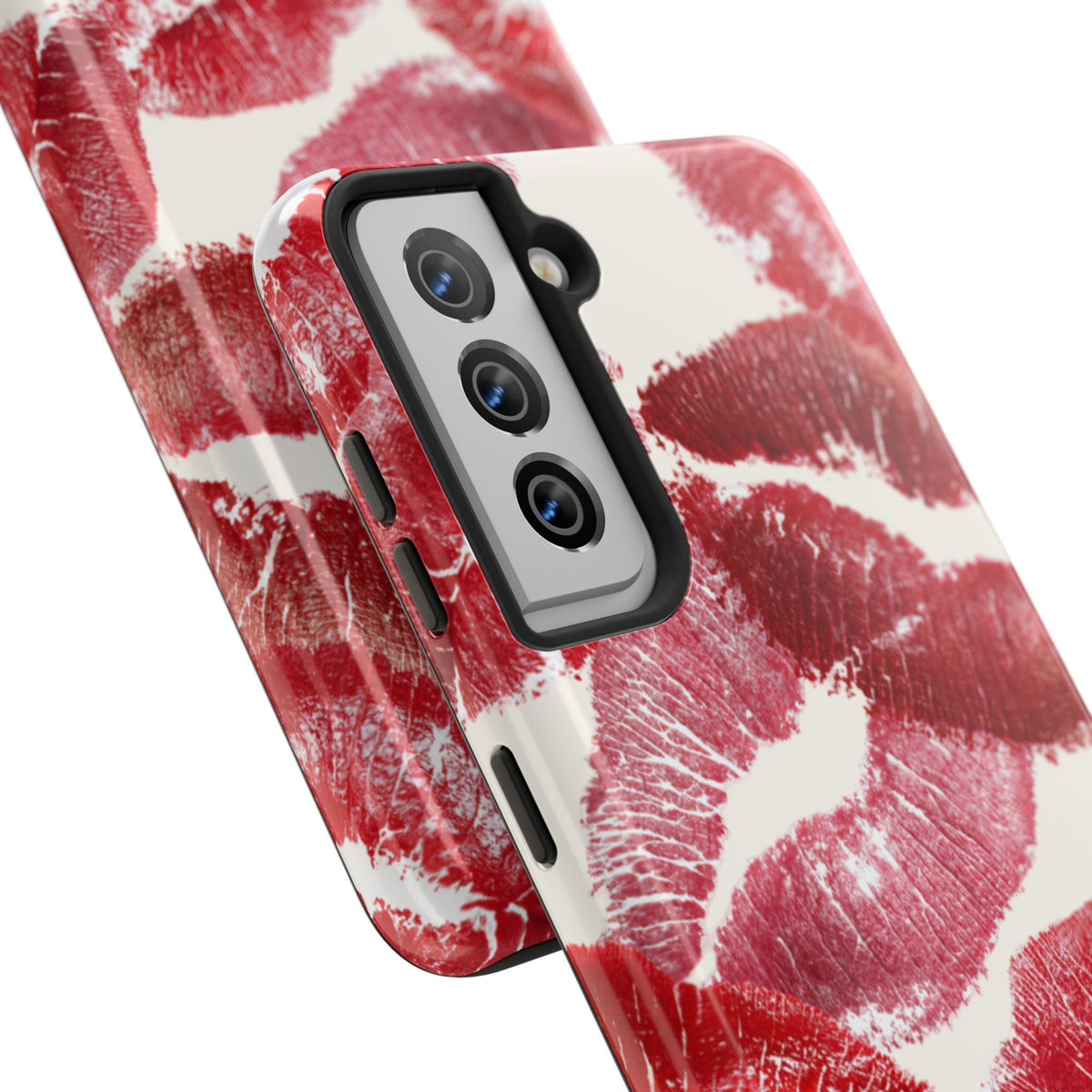 Red Lipstick Kiss Pattern Phone Case | Tough Phone Case