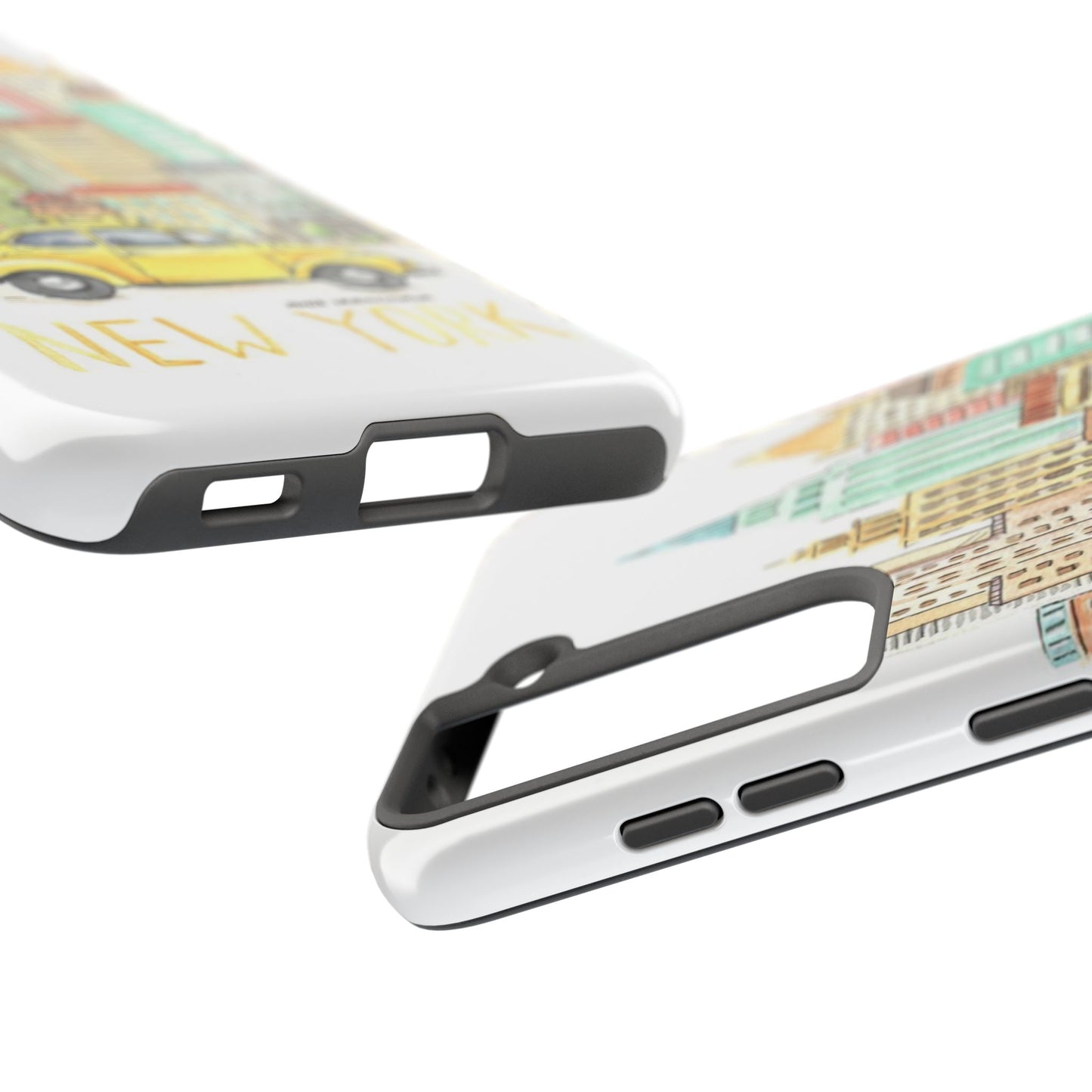 New York – New York Watercolor Skyline Tough Phone Case