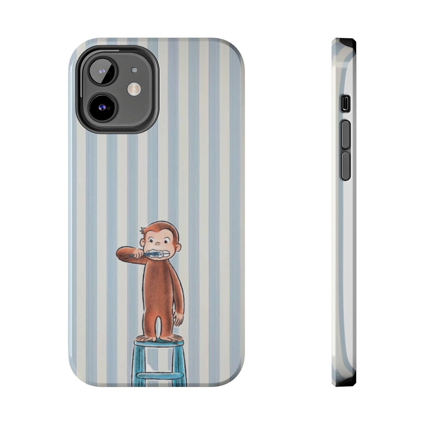 Curious George, Brushing Teeth — Monkey Brushing Tooth Tough Phone Case