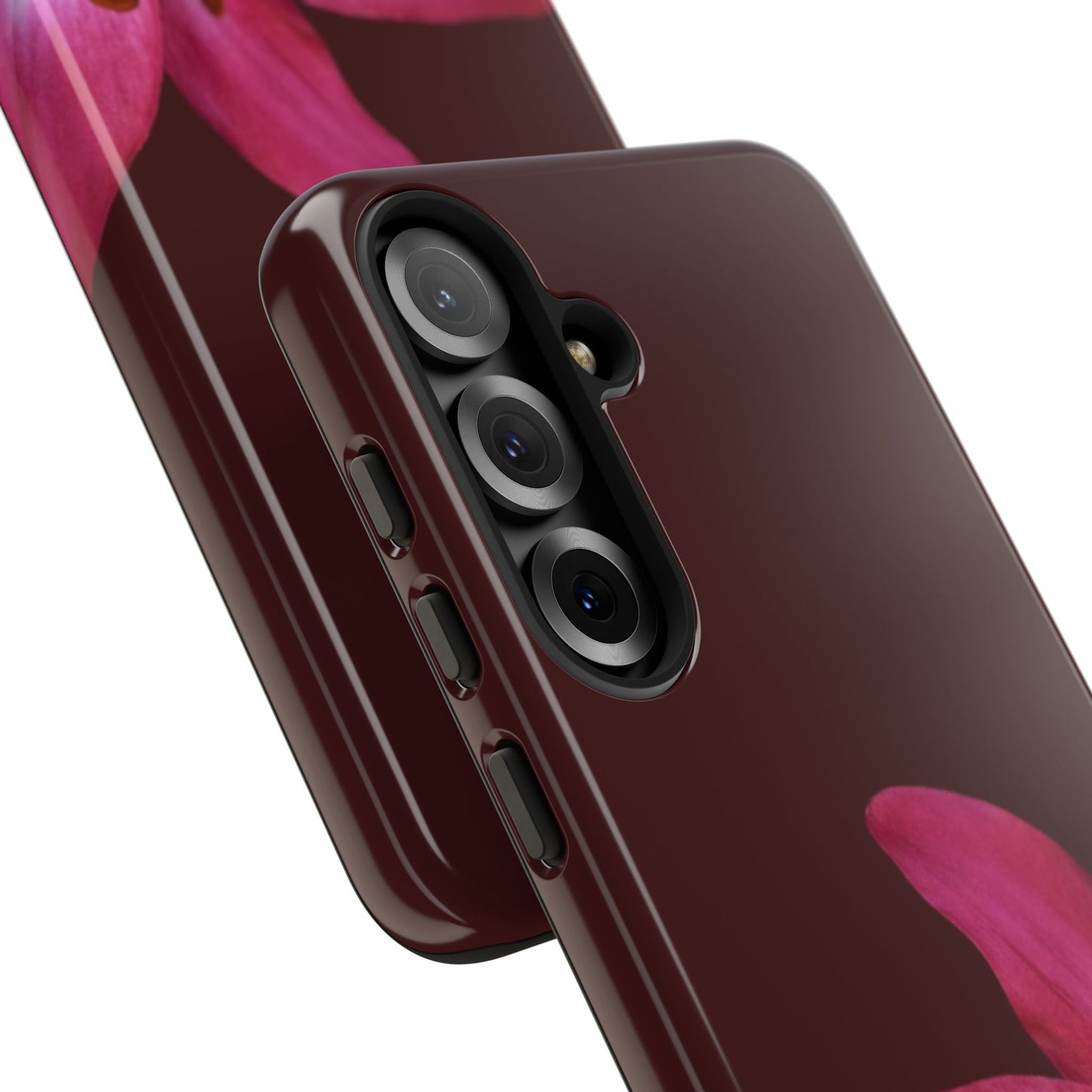 Burgundy Lily Floral – Phone Case Tough Case