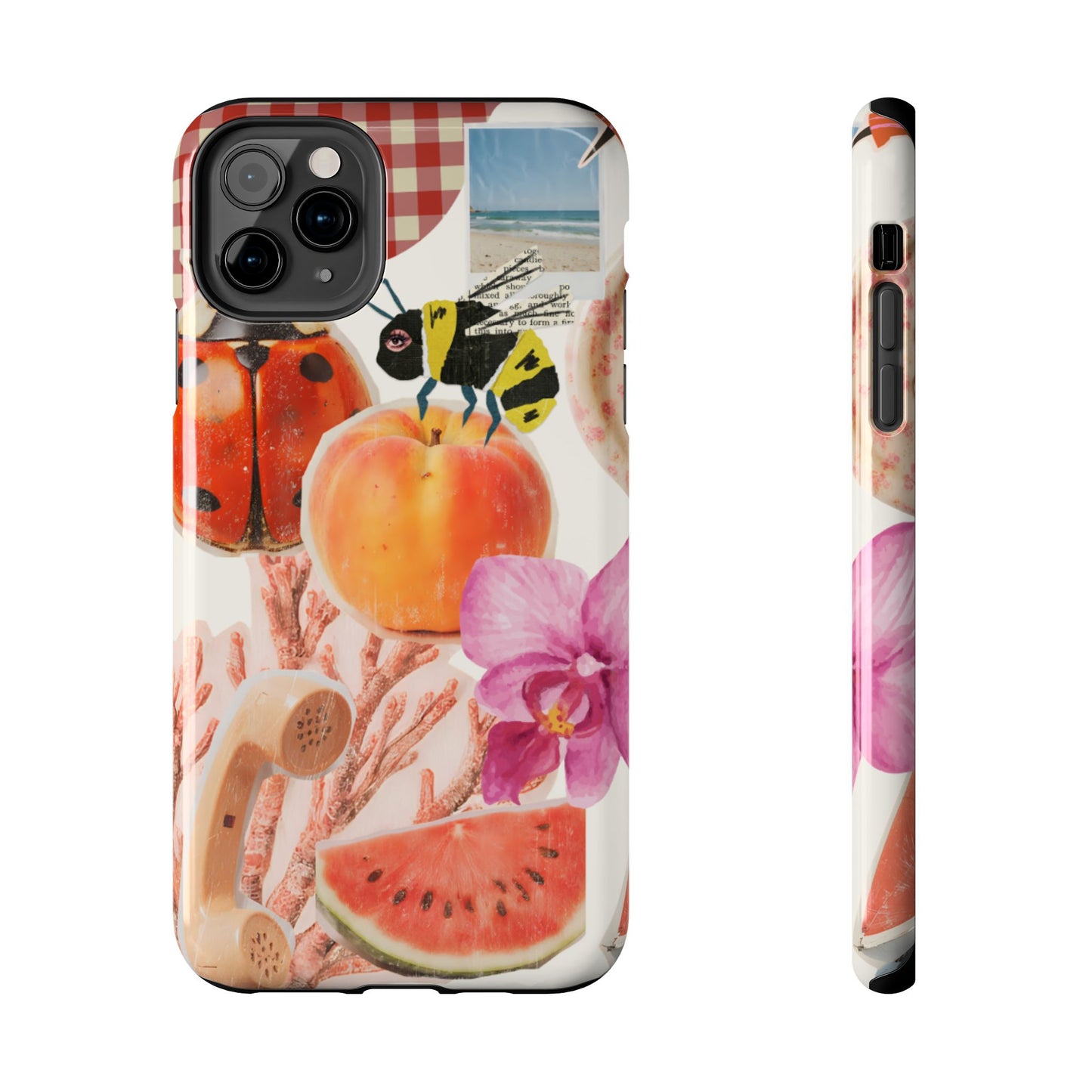The farmers Market — Floral Fruit Collage Tough Phone Case
