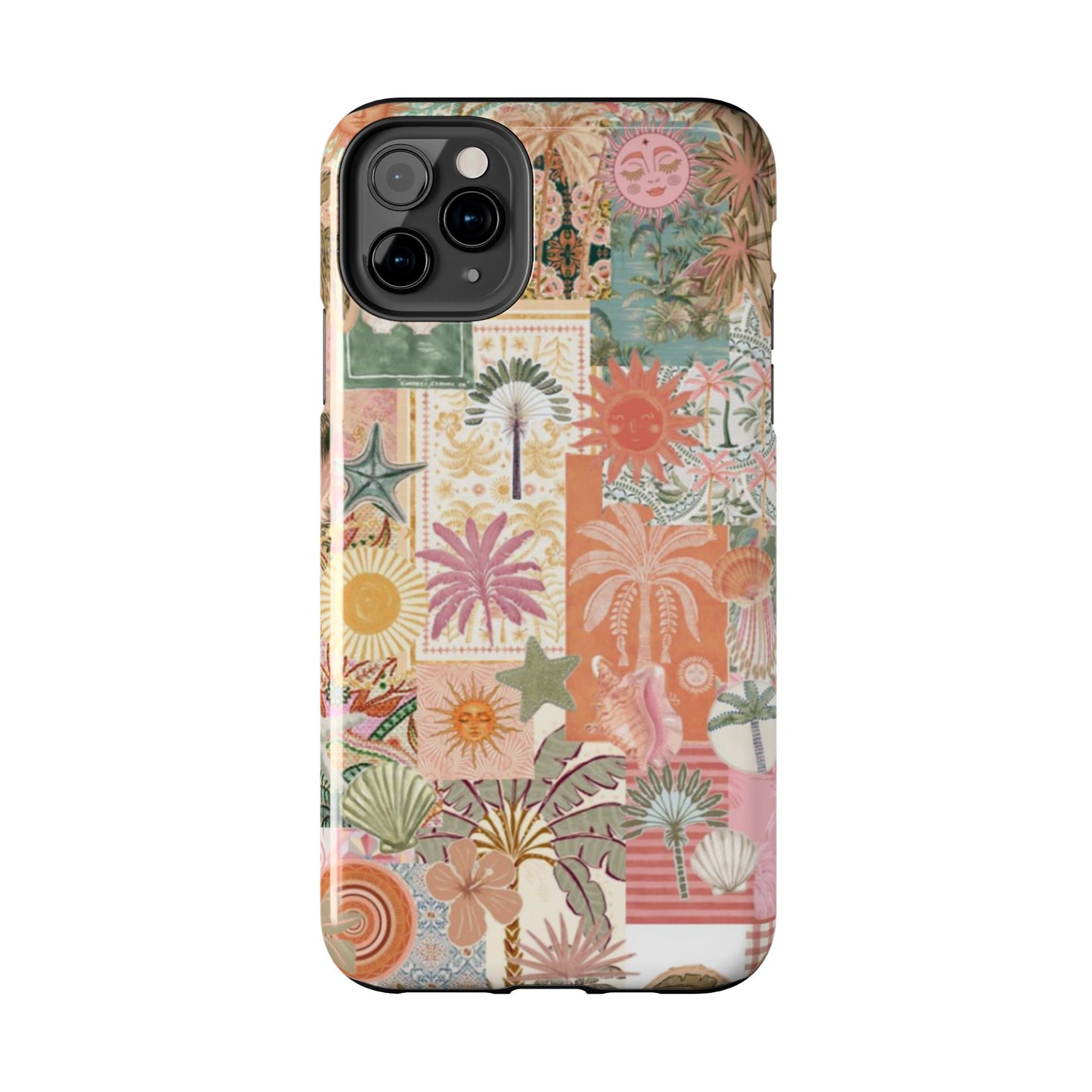 Girls Just Wanna Have Fun! — Tough Phone Case  Retro Tropical Collage iPhone Case