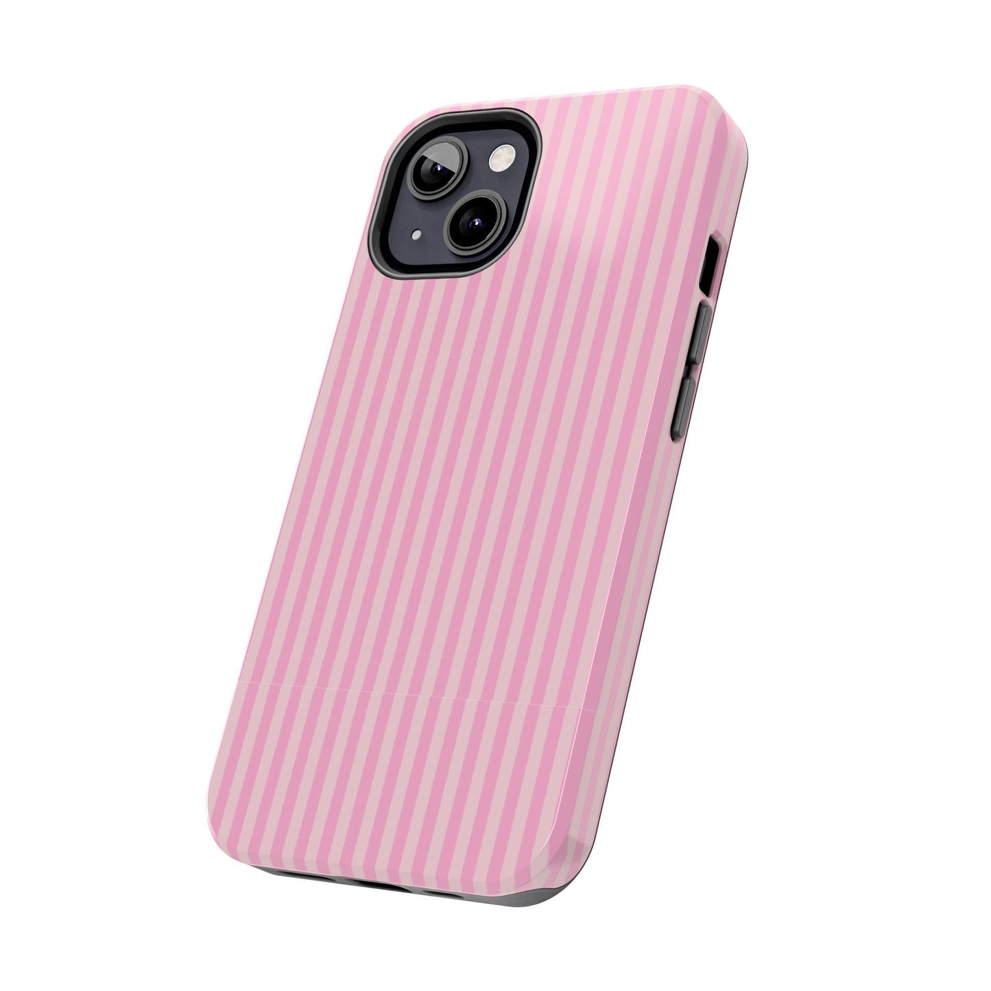 Pretty In Pink  – Pink Vertical Stripe Tough Phone Case