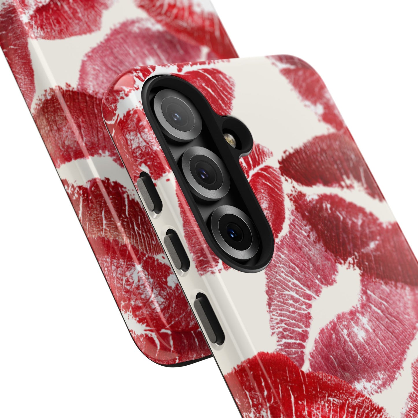 Red Lipstick Kiss Pattern Phone Case | Tough Phone Case