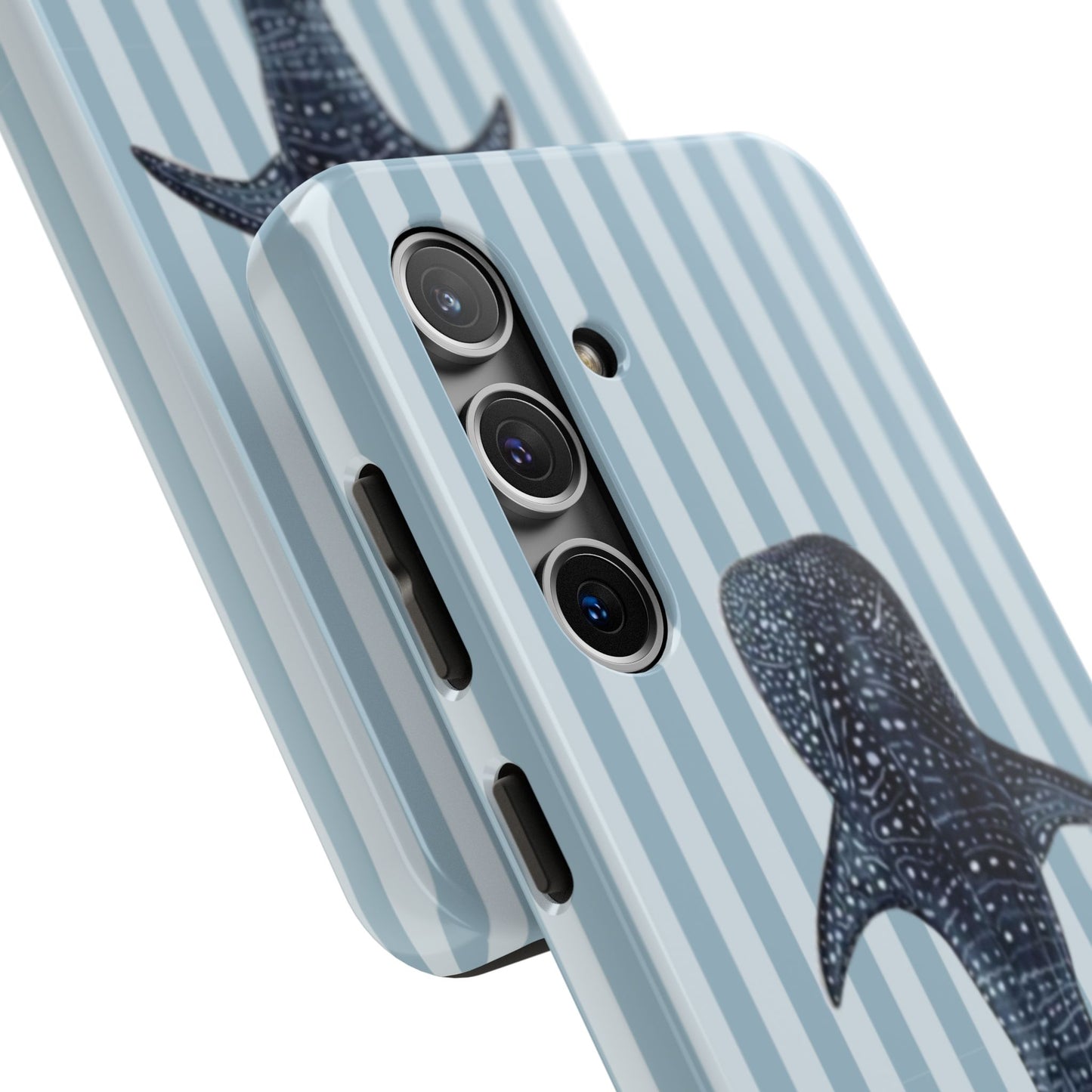 Deep Sea  — Blue Striped Tough Protective Cover