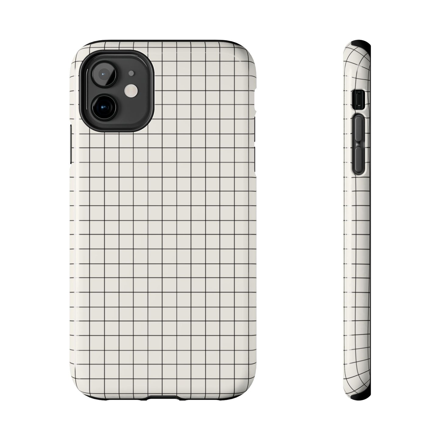 The Architect |Tough Phone Case Minimal Graph Paper Design