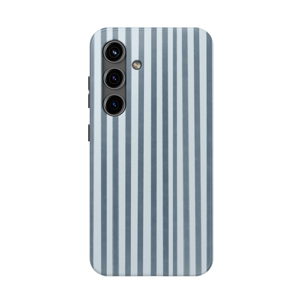 Rainy Day – Striped Tough Phone Case Blue Vertical Stripes,
