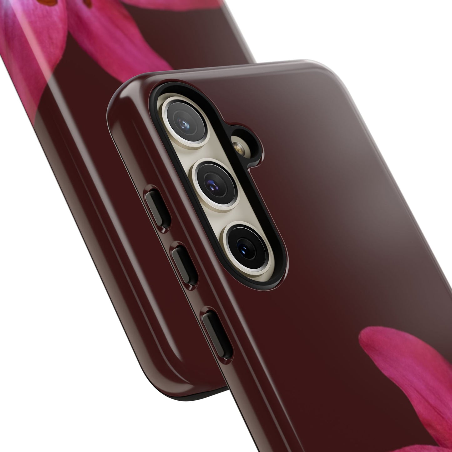 Burgundy Lily Floral – Phone Case Tough Case