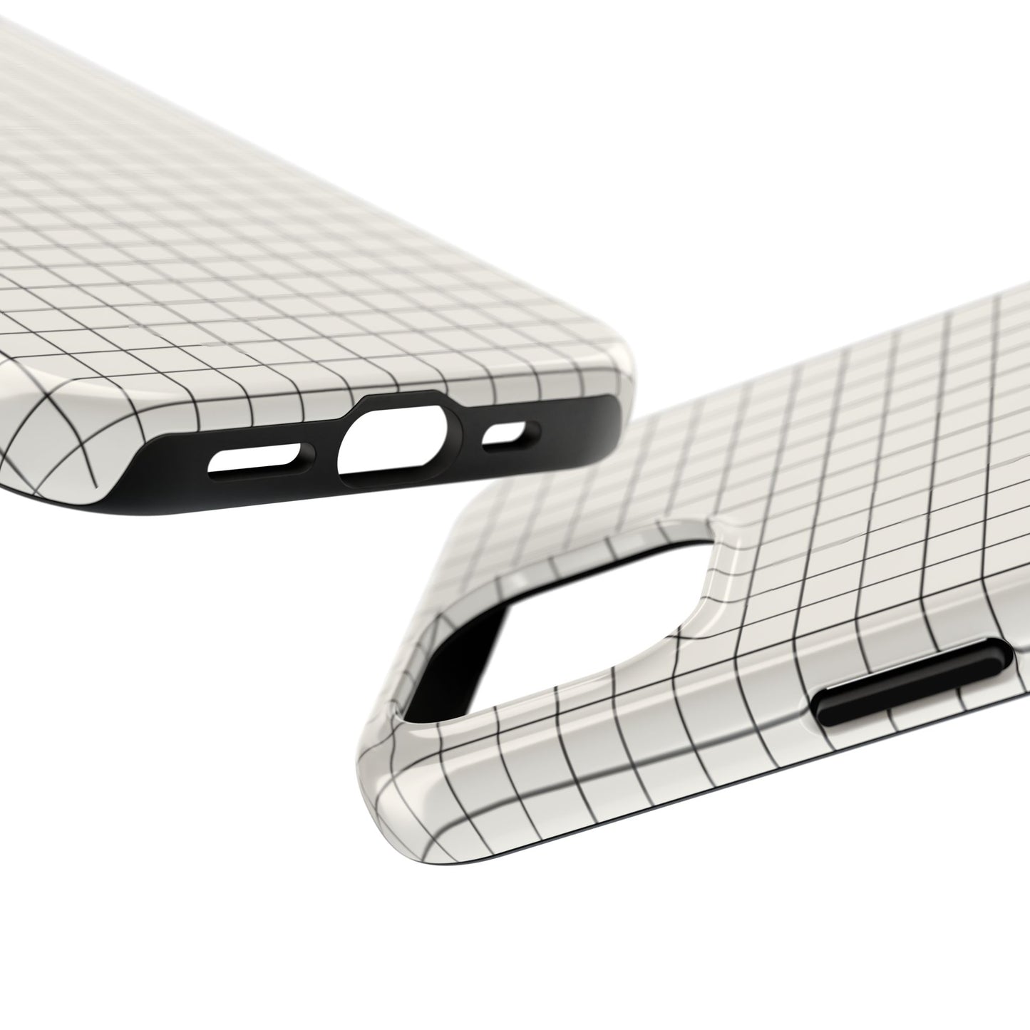 The Architect |Tough Phone Case Minimal Graph Paper Design