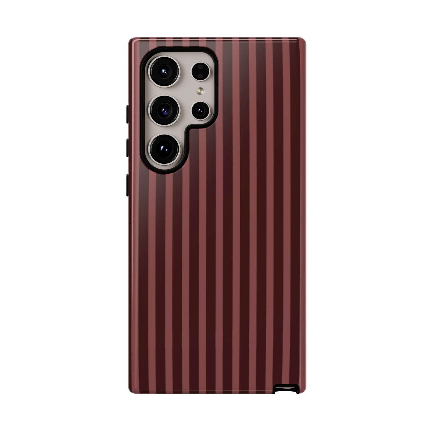 Striped Double Burgundy  — Tough Phone Case