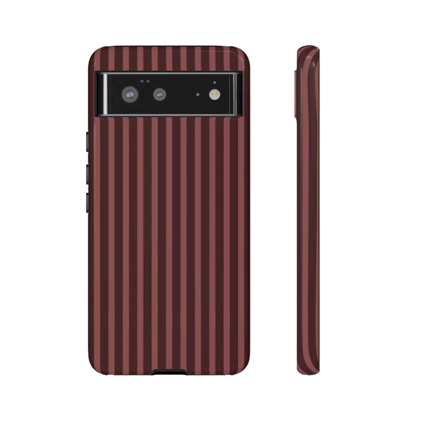 Striped Double Burgundy  — Tough Phone Case