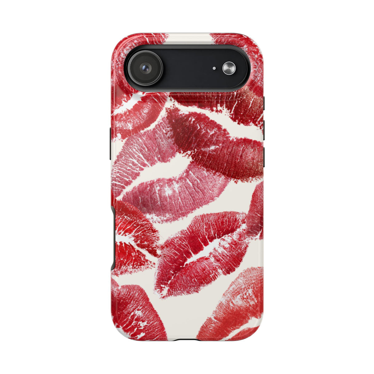 Red Lipstick Kiss Pattern Phone Case | Tough Phone Case