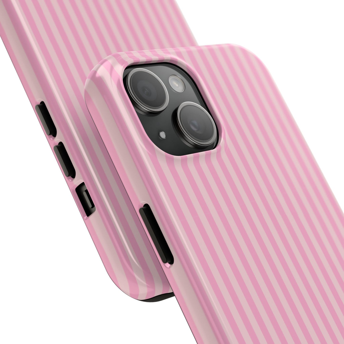 Pretty In Pink  – Pink Vertical Stripe Tough Phone Case