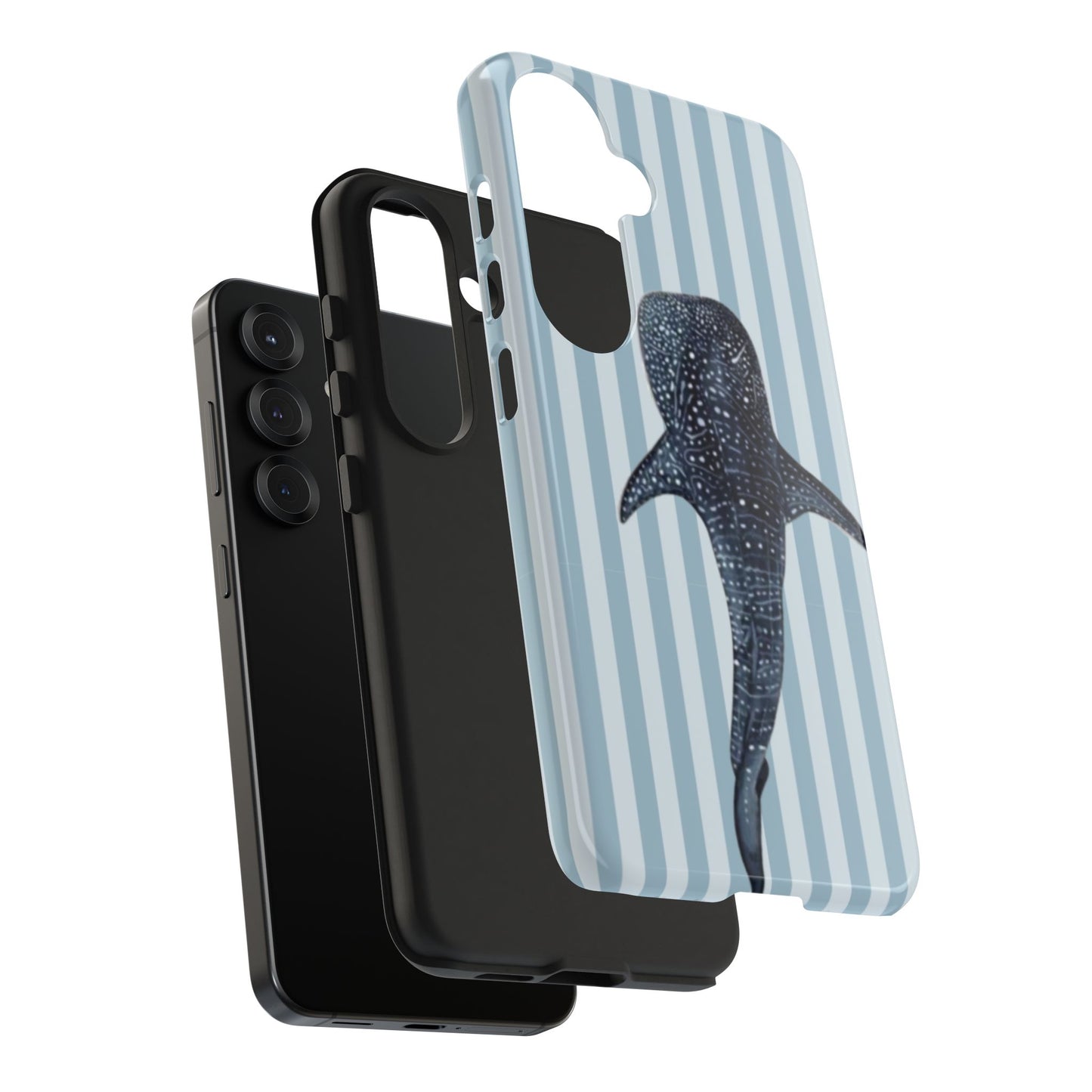 Deep Sea  — Blue Striped Tough Protective Cover