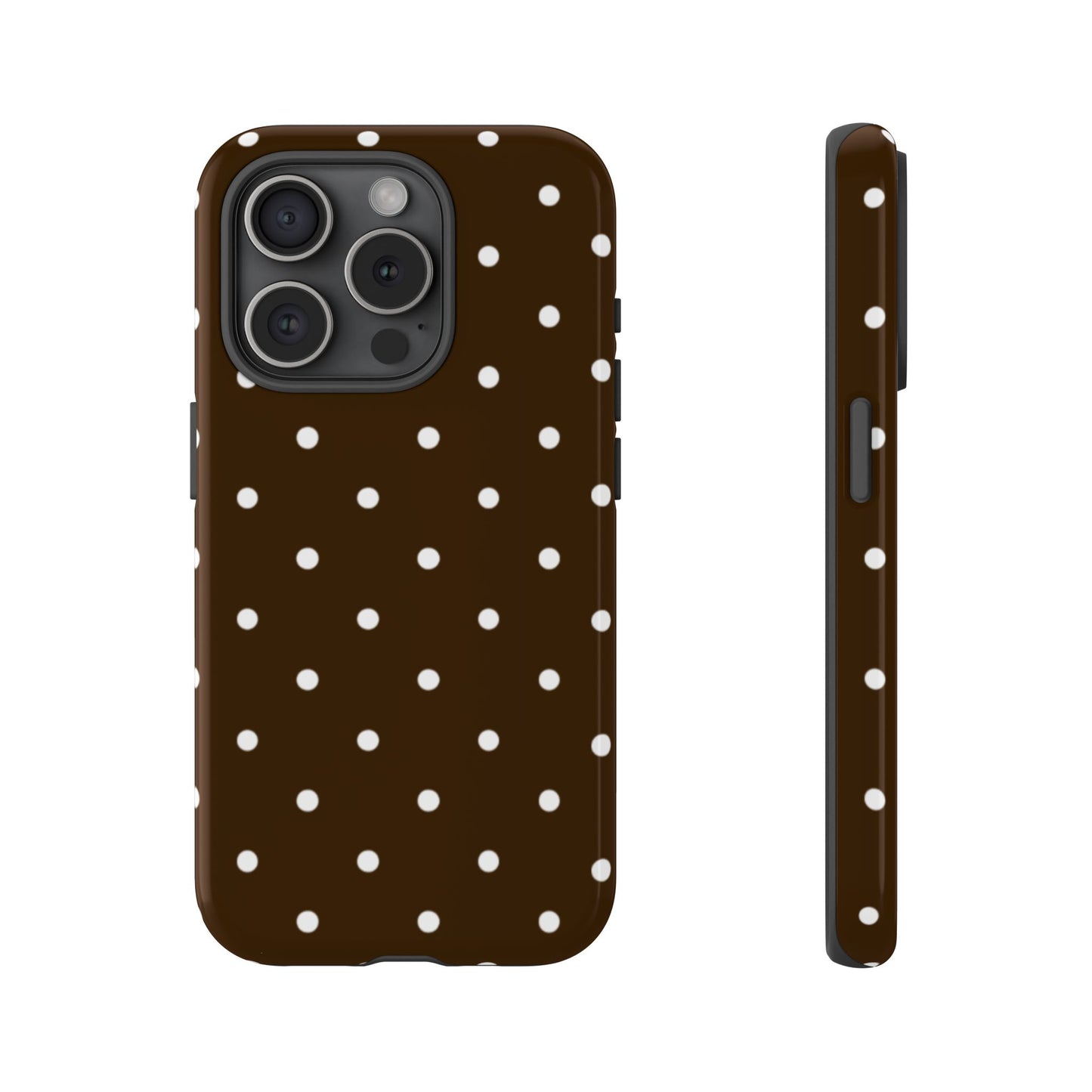 Cacao Polka Dot  — Phone Case Tough Case