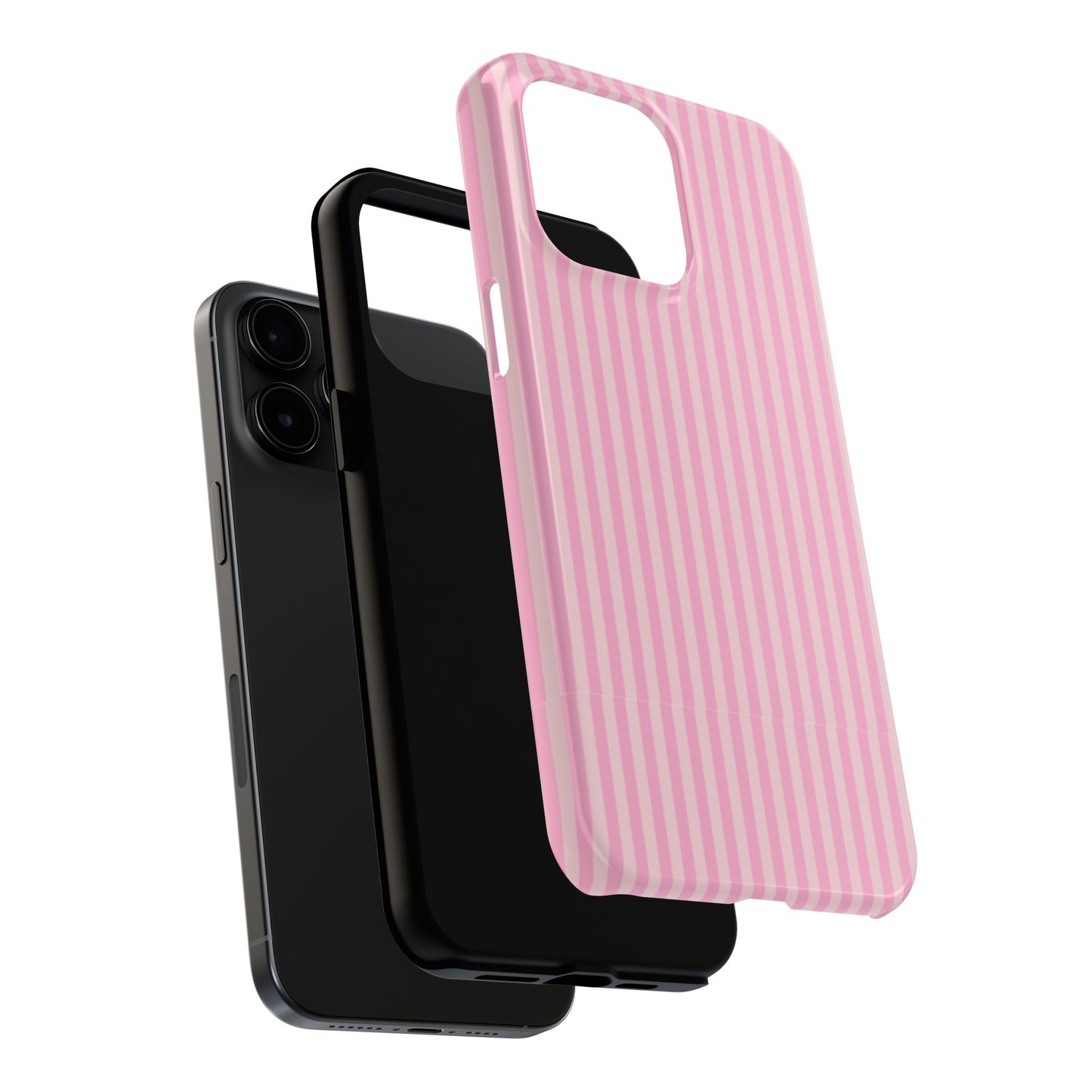 Pretty In Pink  – Pink Vertical Stripe Tough Phone Case
