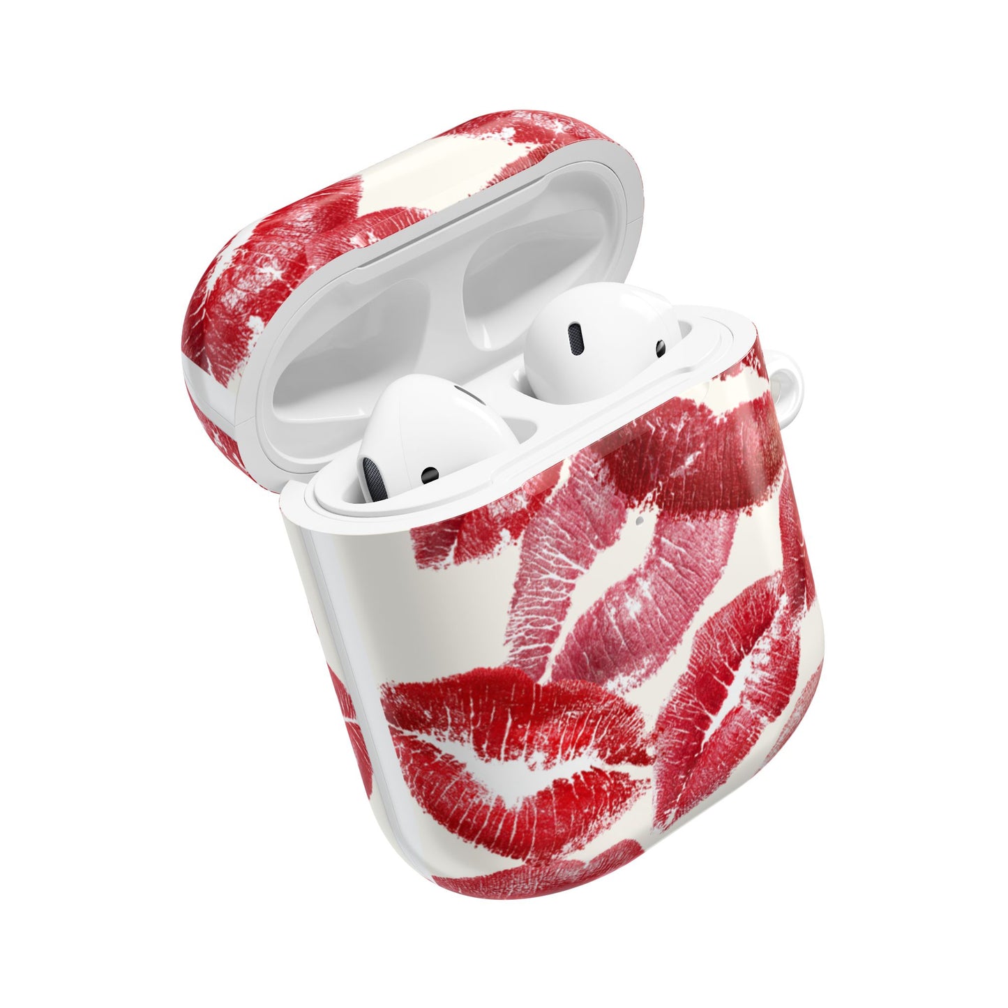 Kissing Booth — Kiss Print AirPod Case Red Lipstick Pattern Protective Cover