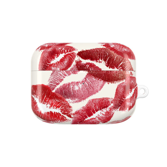 Kissing Booth — Kiss Print AirPod Case Red Lipstick Pattern Protective Cover